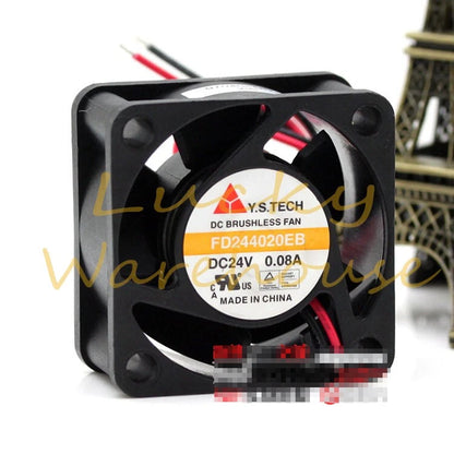 Y.S.TECH FD244020EB 24V 0.08A 4CM 4020 24V Quiet Inverter Fan 1pcs