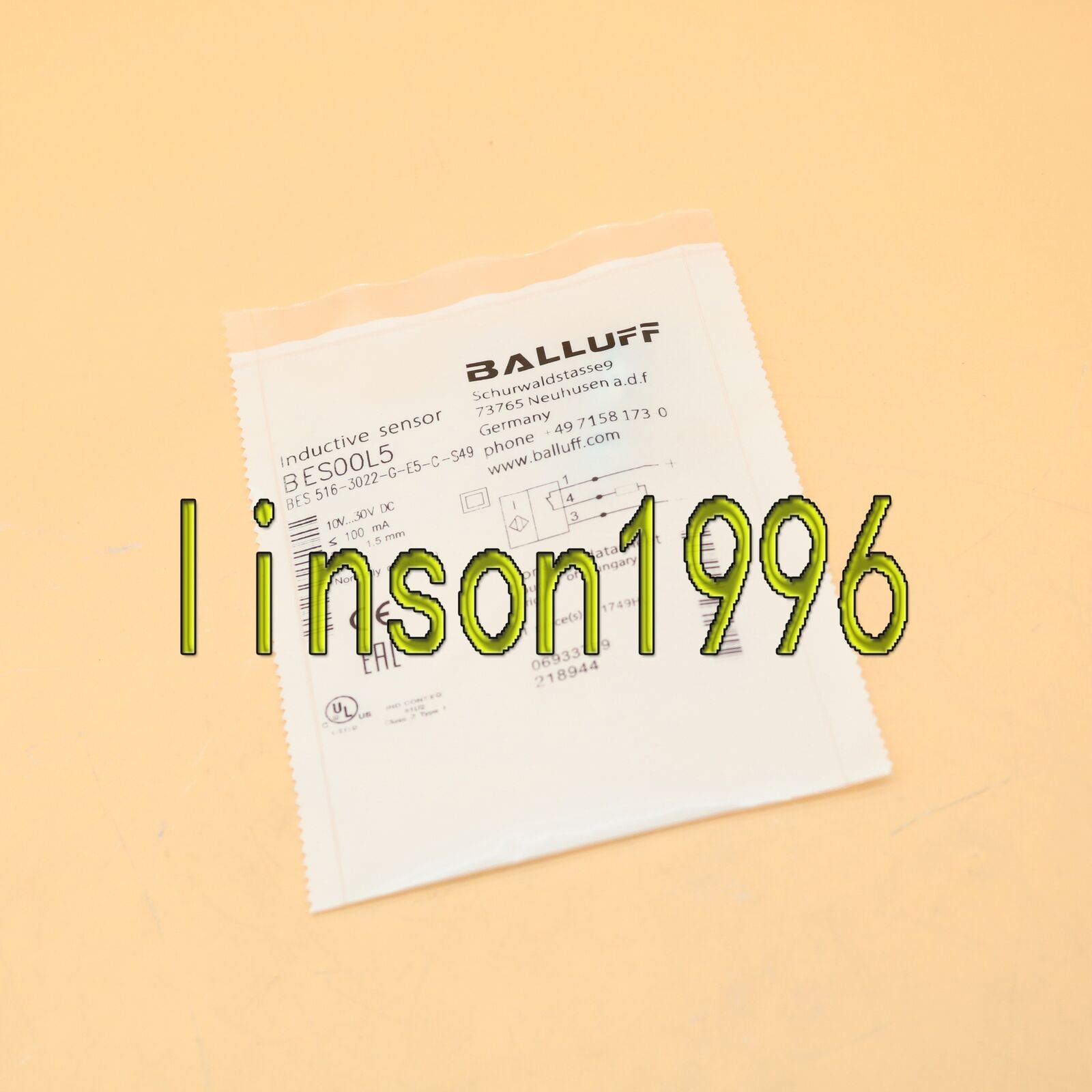 1PC BALLUFF BES 516-3022-G-E5-C-S49 Proximity Sensor, Spot Stock - BALLUFF