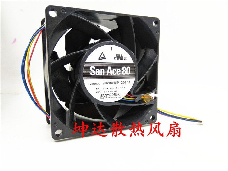 1pcs Sanyo 9HV0848P1G0041 8038 48V 0.85A 4-wire server cooling fan