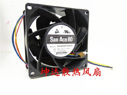 1pcs Sanyo 9HV0848P1G0041 8038 48V 0.85A 4-wire server cooling fan