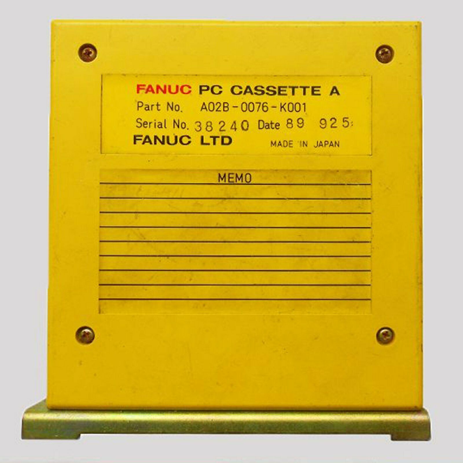used Fanuc A02B-0076-K001 PC Cassette Tested in Good Condition - FANUC