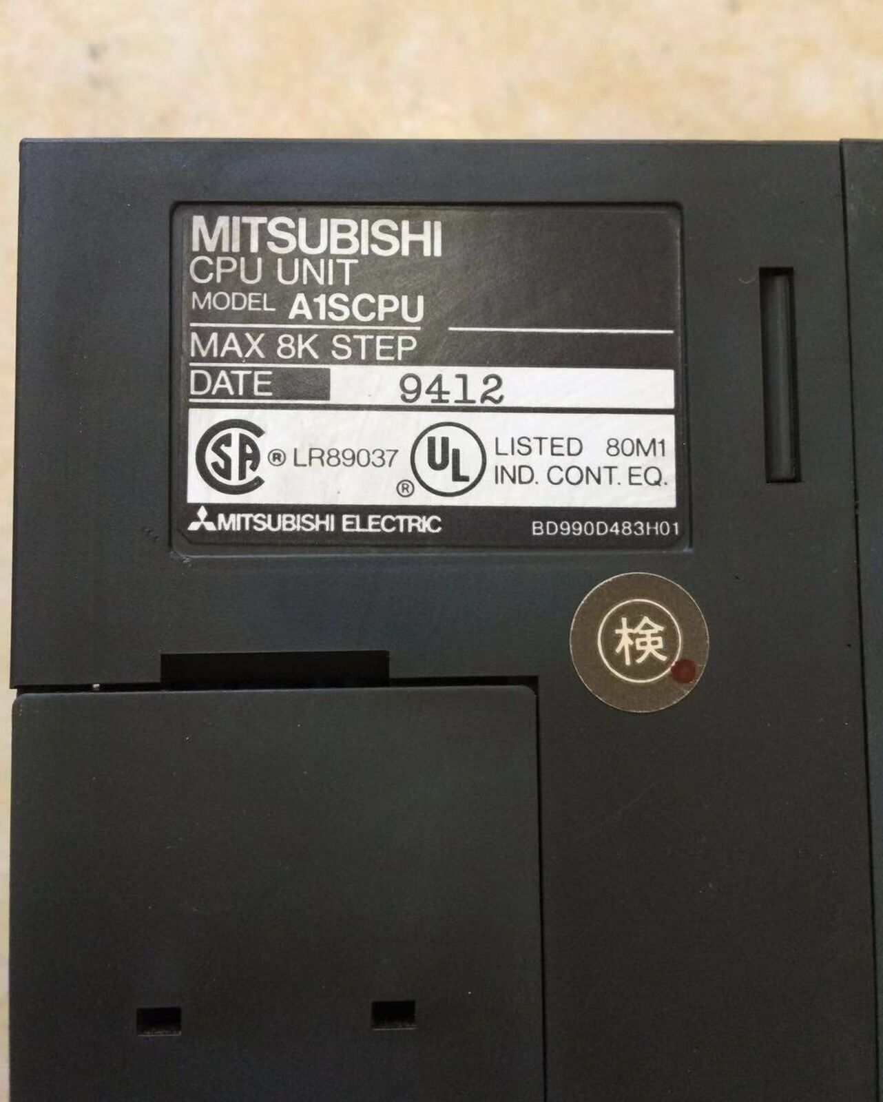 Mitsubishi A1SCPU Processor Unit Tested Good Condition - MITSUBISHI