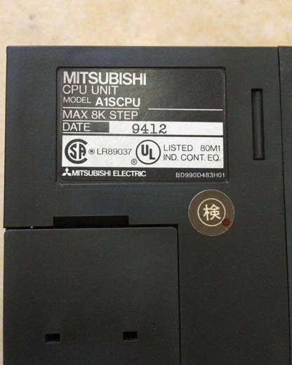 Mitsubishi A1SCPU Processor Unit Tested Good Condition - MITSUBISHI