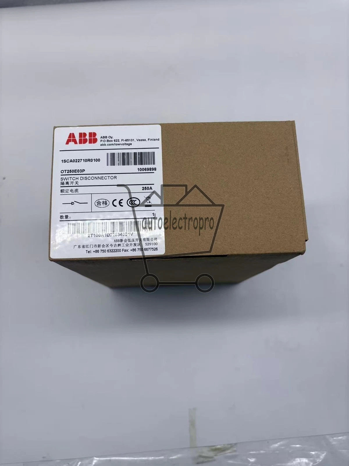 1PCS ABB OT250E03P 1SCA022710R0100 SWITCH DISCONNECTOR 250A