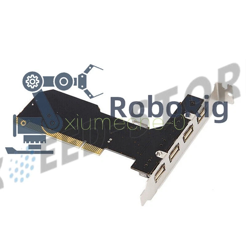 High Speed 480Mbps 5 Port USB 2.0 PCI Hub Card Controller Adaptor Module