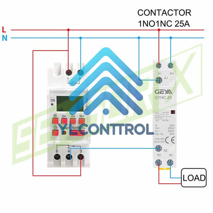 30A AC/DC 12-240V 1XProgrammable Digital LCD Timer Weekly Time Electronic Switch
