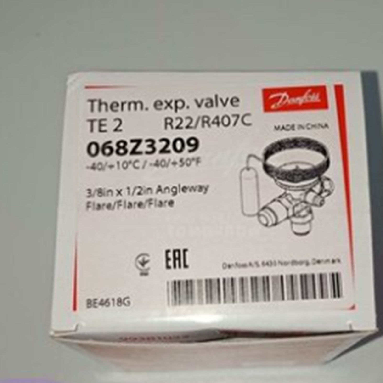 DANFOSS 068Z3209 Thermal Expansion Valve DANFOSS