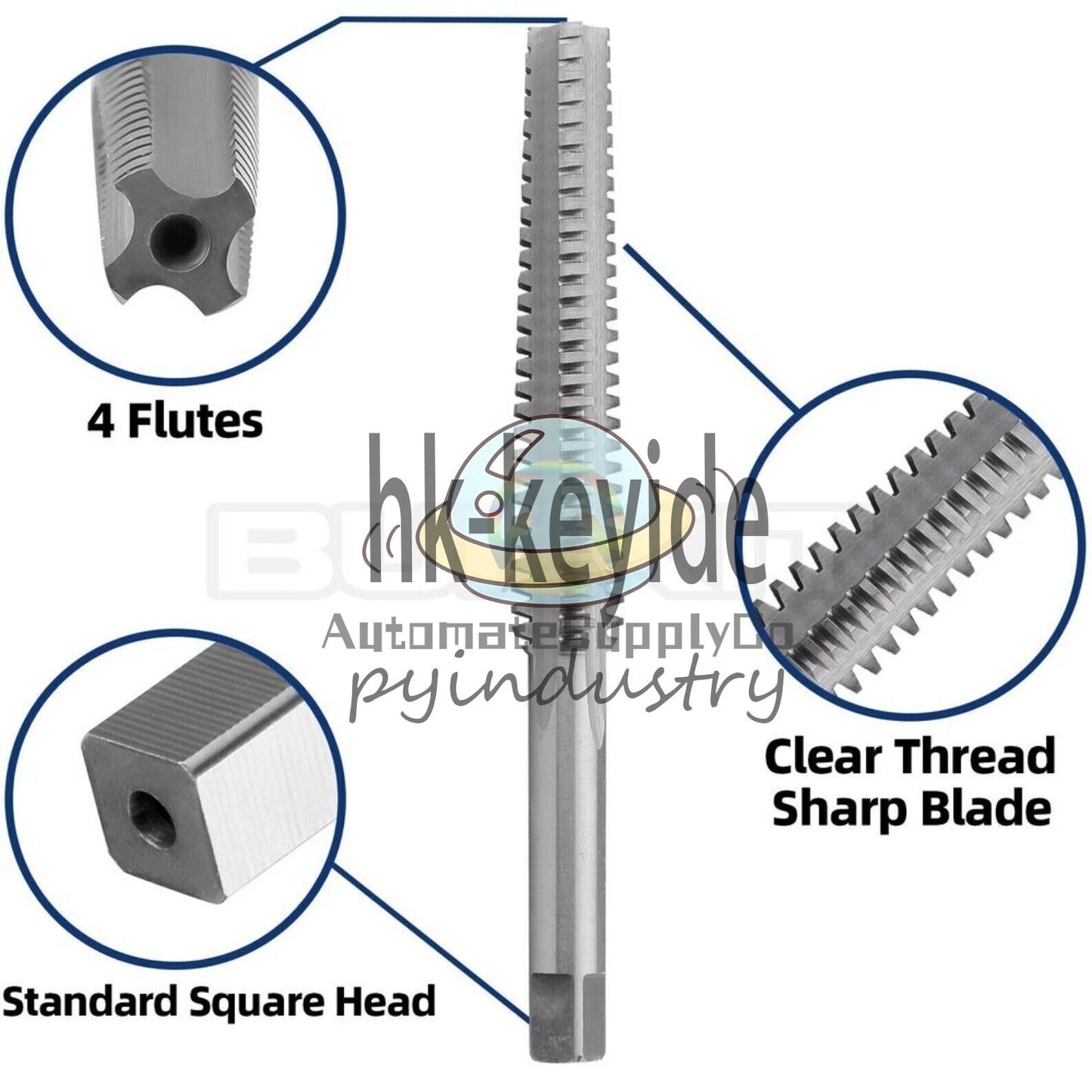 ACME 3/4"-5 Trapezoidal Tap Right Hand, HSS 3/4 x 5 Trapezoidal Thread Tap