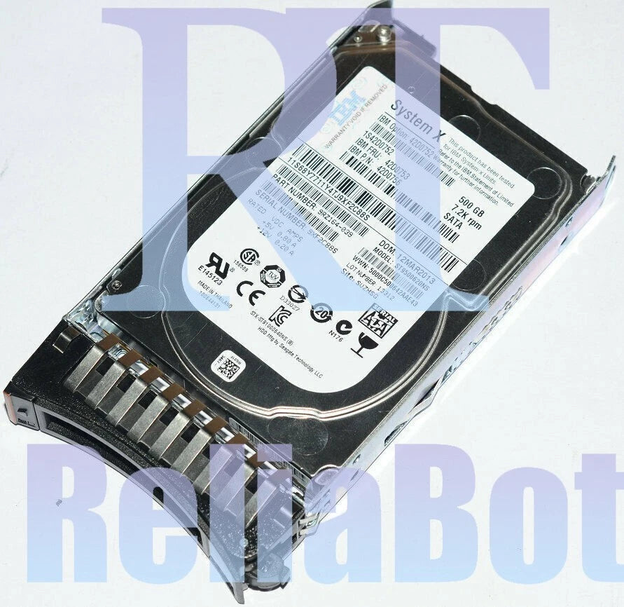 42D0752 IBM 42D0753 42D0756 500GB 7200 RPM SFF 2.5'' SATA HDD Hard Drive