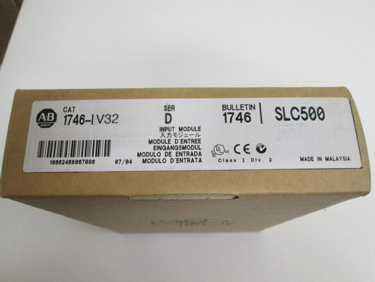 New Factory Sealed AB 1746IV32 Series D SLC 500 PLC Input Module - SIEMENS