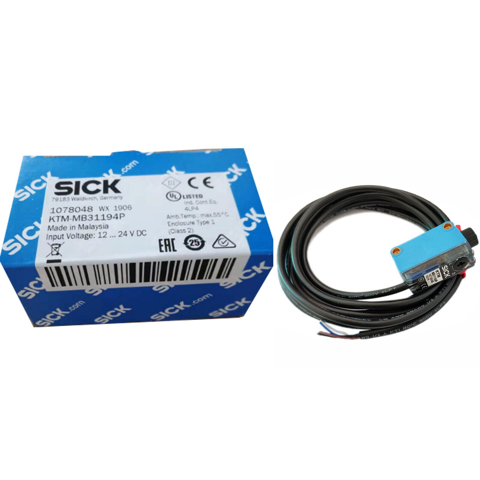 new  In Box SICK KTM-MB31194P 1078048 Color Label Sensor SICK