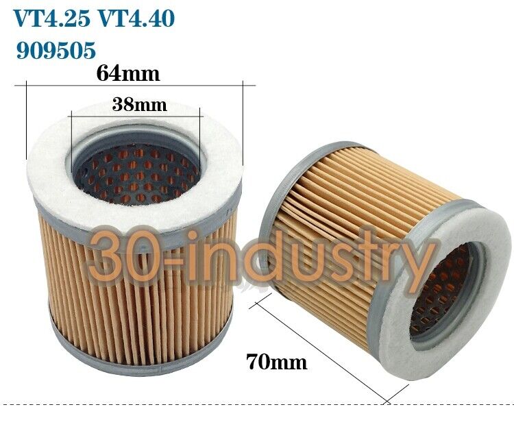 10 New Vacuum Pump Parts Air Filter 909505 - Compact Dimensions - KOEED