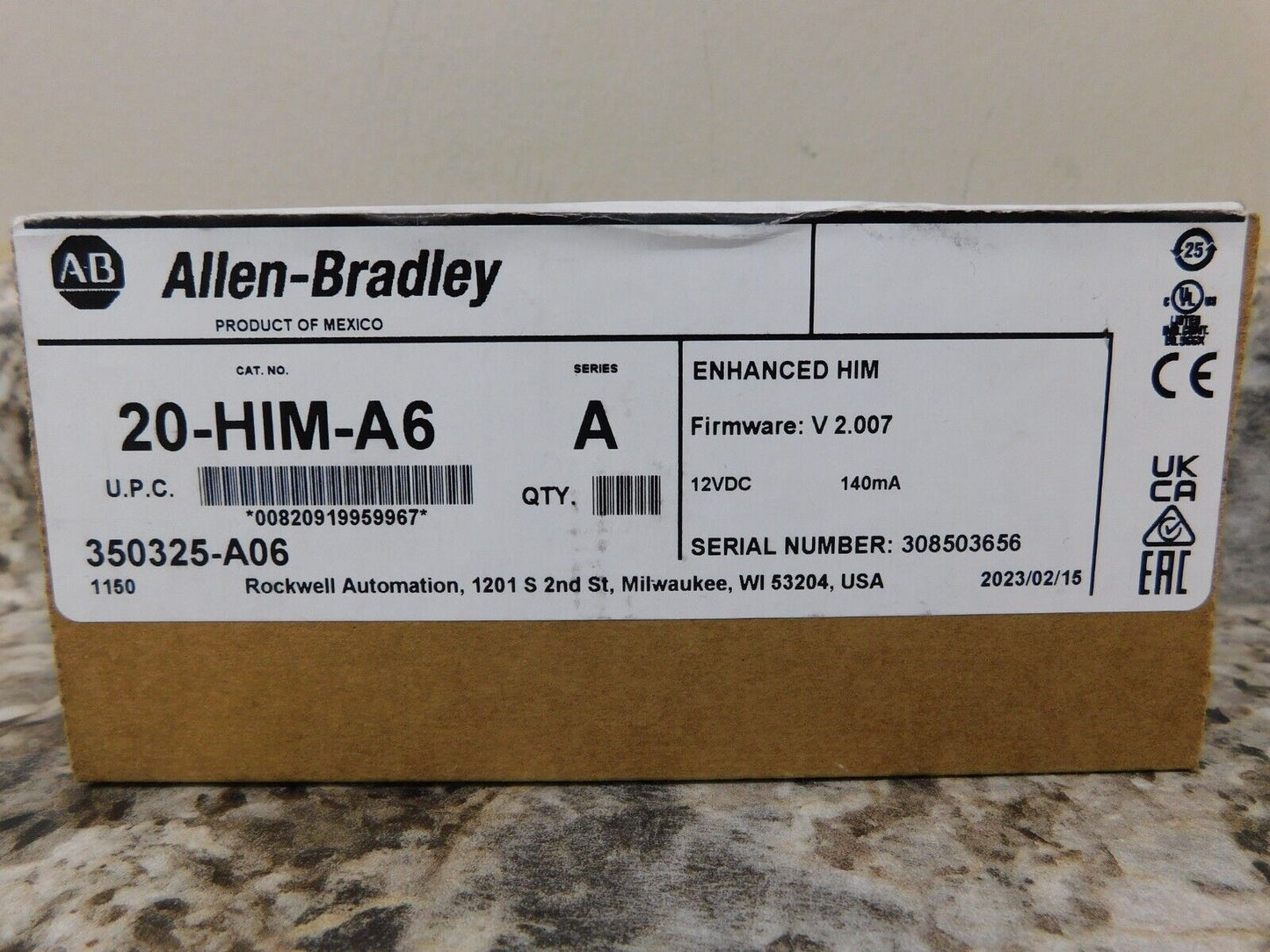Allen-Bradley 20-HIM-A6 PoweFlex Enhanced HIM FW V2.007 12VFC - ALLEN-BRADLEY