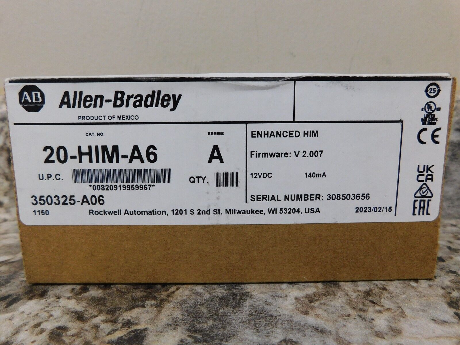 Allen-Bradley 20-HIM-A6 PoweFlex Enhanced HIM FW V2.007 12VFC - ALLEN-BRADLEY