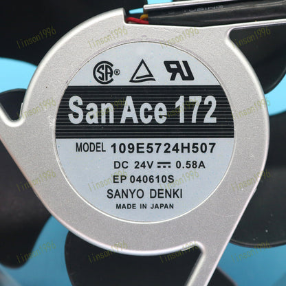New 109E5724H507 172x150x51mm 3Pin 24V 0.58A - SANYO