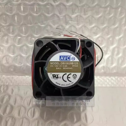 AVC DB03628B12S 3628 DC12V 0.80A 3.6CM 4-Wire Cooling Fan