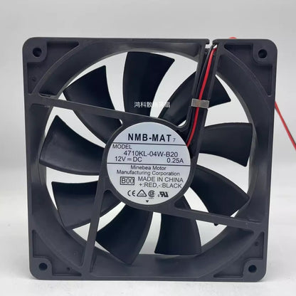 NMB 4710KL-04W-B20 12025 DC12V 0.25A 2-Wire Silent Cooling Fan