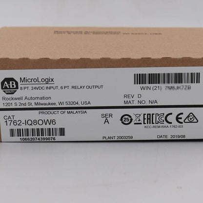 NEW Factory Sealed AB 1762-IQ8OW6 MicroLogix Combination Module 1762IQ8OW6 - KOEED