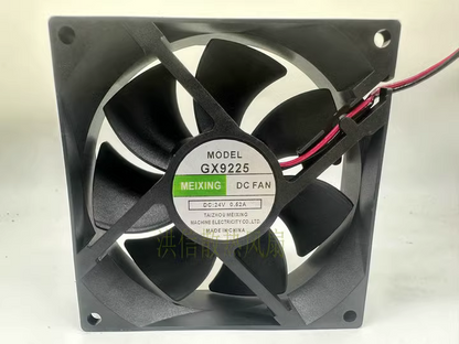 new 1 PCS MEIXING Fan GX9225 DC24V 0.52A 9225 9.2CM 2 wire Large air cooling fan - MEIXING