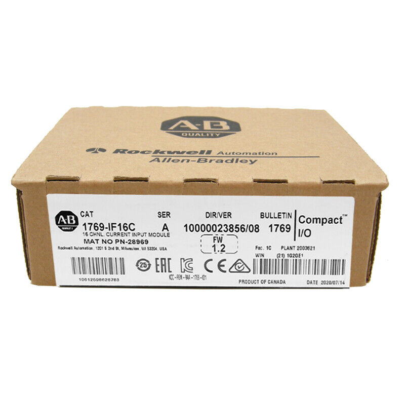 New Factory Sealed CompactLogix 16 Pt Current Module 1769IF16C - COMPACTLOGIX
