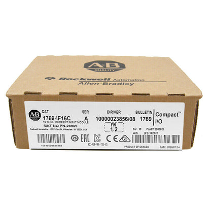 New Factory Sealed CompactLogix 16 Pt Current Module 1769IF16C - COMPACTLOGIX