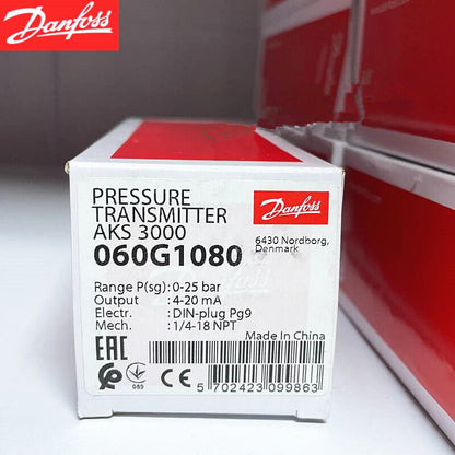 new 1pcs Danfoss AKS3000 060G1080 0-25bar Pressure Transmitter Sensor - DANFOSS