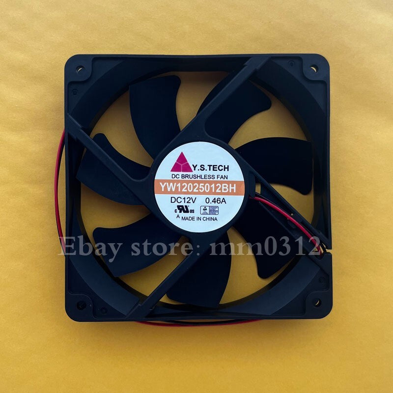 Y.S.TECH YW12025012BH 12025 12V 0.46A 12CM 2-wire cooling fan