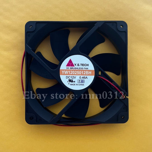 Y.S.TECH YW12025012BH 12025 12V 0.46A 12CM 2-wire cooling fan