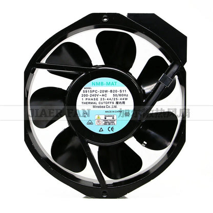 new 1PCS NMB-MAT 5915PC-20W-B20 200V/240V 17238 full metal iron leaf fan