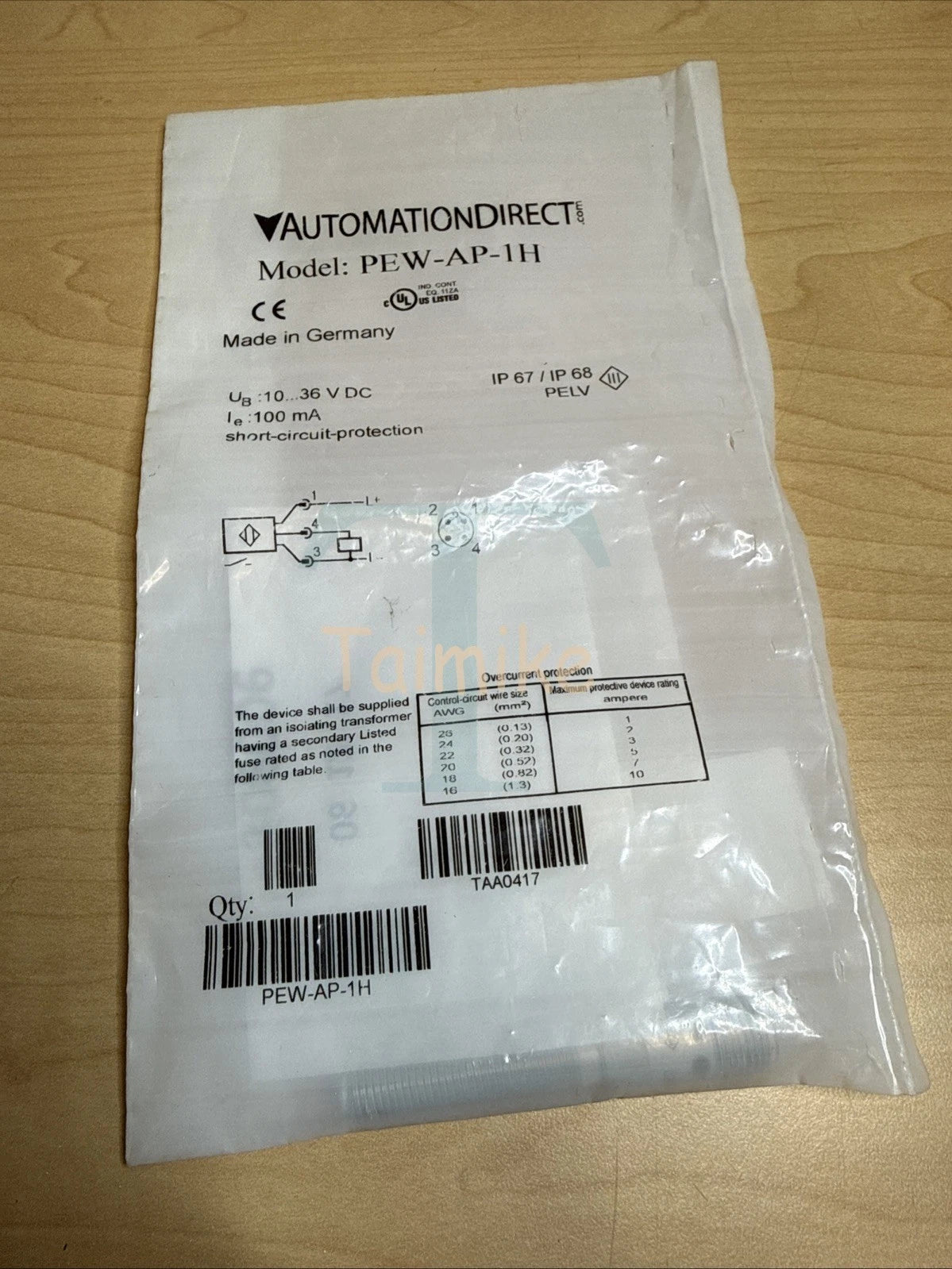 ! Automation Direct PEW-AP-1H Inductive Proximity Sensor