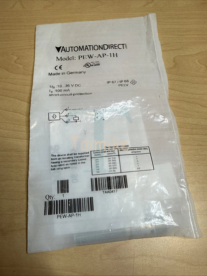 ! Automation Direct PEW-AP-1H Inductive Proximity Sensor