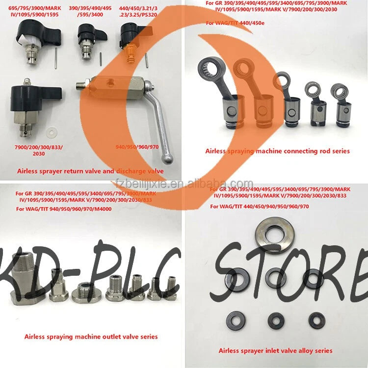 Airless Sprayer PUMP Repair Kit 0418C for WGN 119 Project Pro