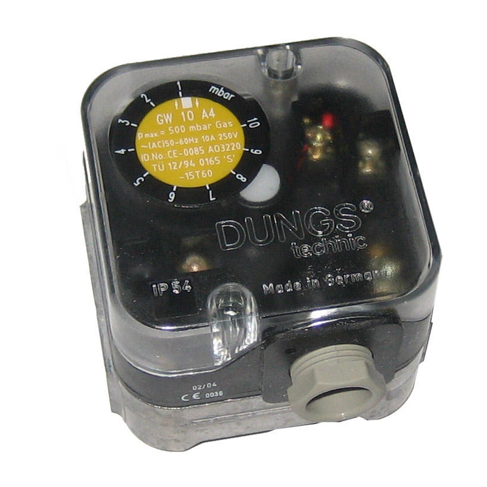 DUNGS LGW3A4 Pressure Switch - High-Reliability Industrial Pressure Switch with 24VDC Input and 120VAC Output - DUNGS