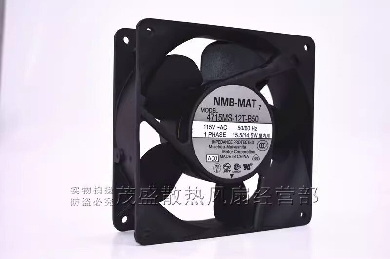 NMB 4715MS-12T-B50 12038 AC115V 15.5W/14.5W 12CM Axial Roller Cooling Fan