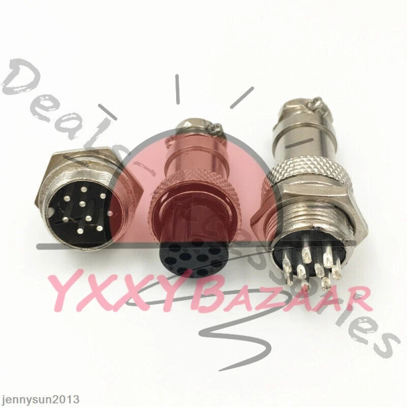 GX16/GX20/GX12 Ation Plug Male&Female Wire Panel Metal Connector 2/3/4/5/6Pin