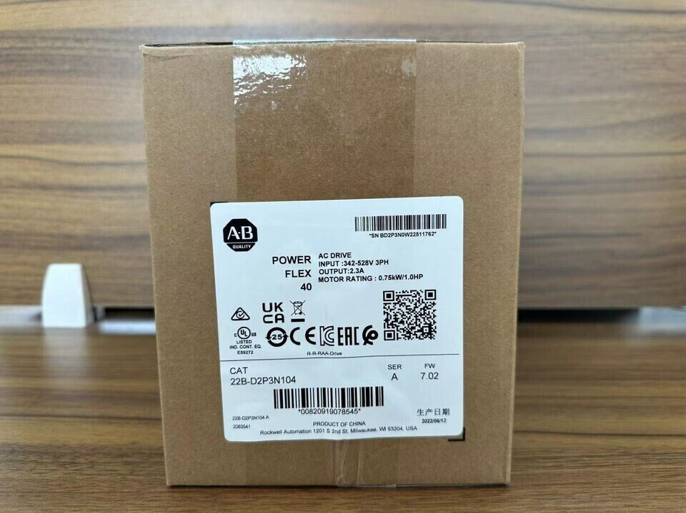 22B-D2P3N104 Allen Bradley PowerFlex 40 AC Drive SURPLUS IN BOX 22BD2P3N104 - KOEED