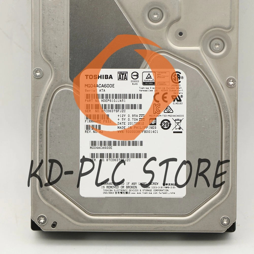 TOSHIBA MG04ACA600E 6TB SATA3 3.5 7.2K HDD 1PCS