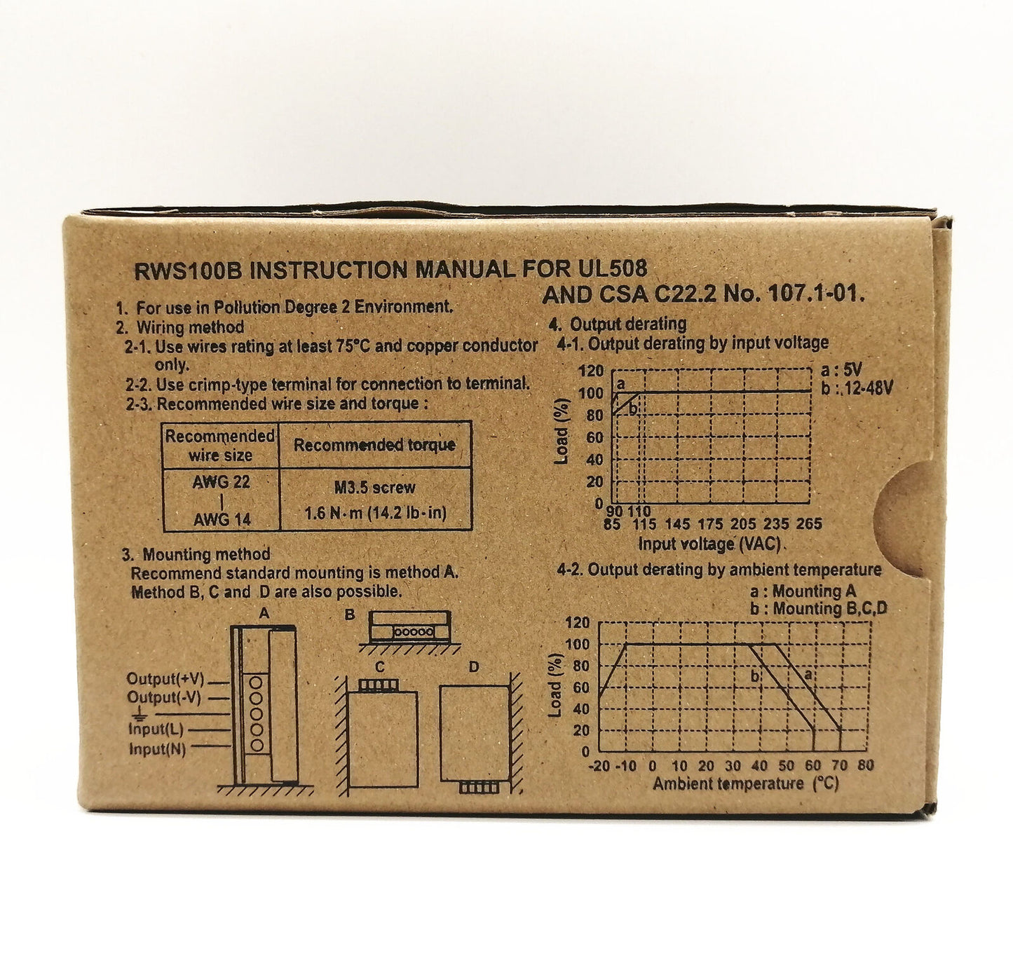 new 1pcs TDK-Lambda RWS100B-24 Switching Power Supply Module 24V 4.5A Output - TDK-LAMBDA