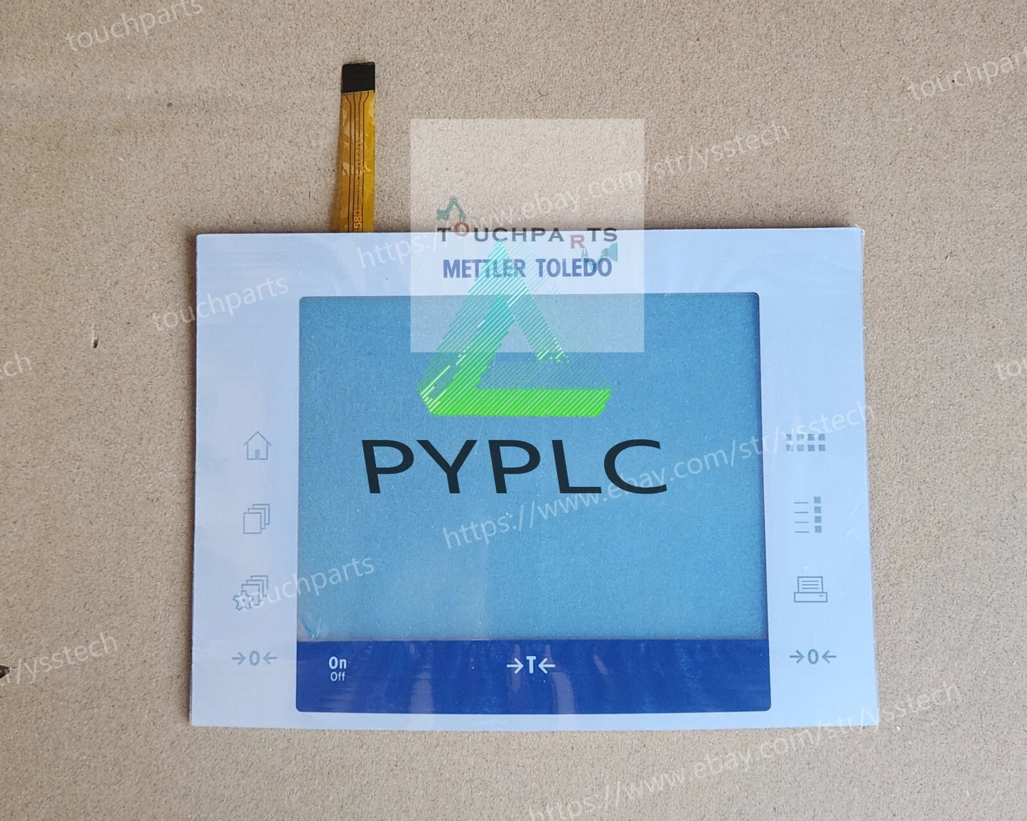 Touch Glass & Overlay for Mettler Toledo XP Precision Balance Ver. A , XP8002