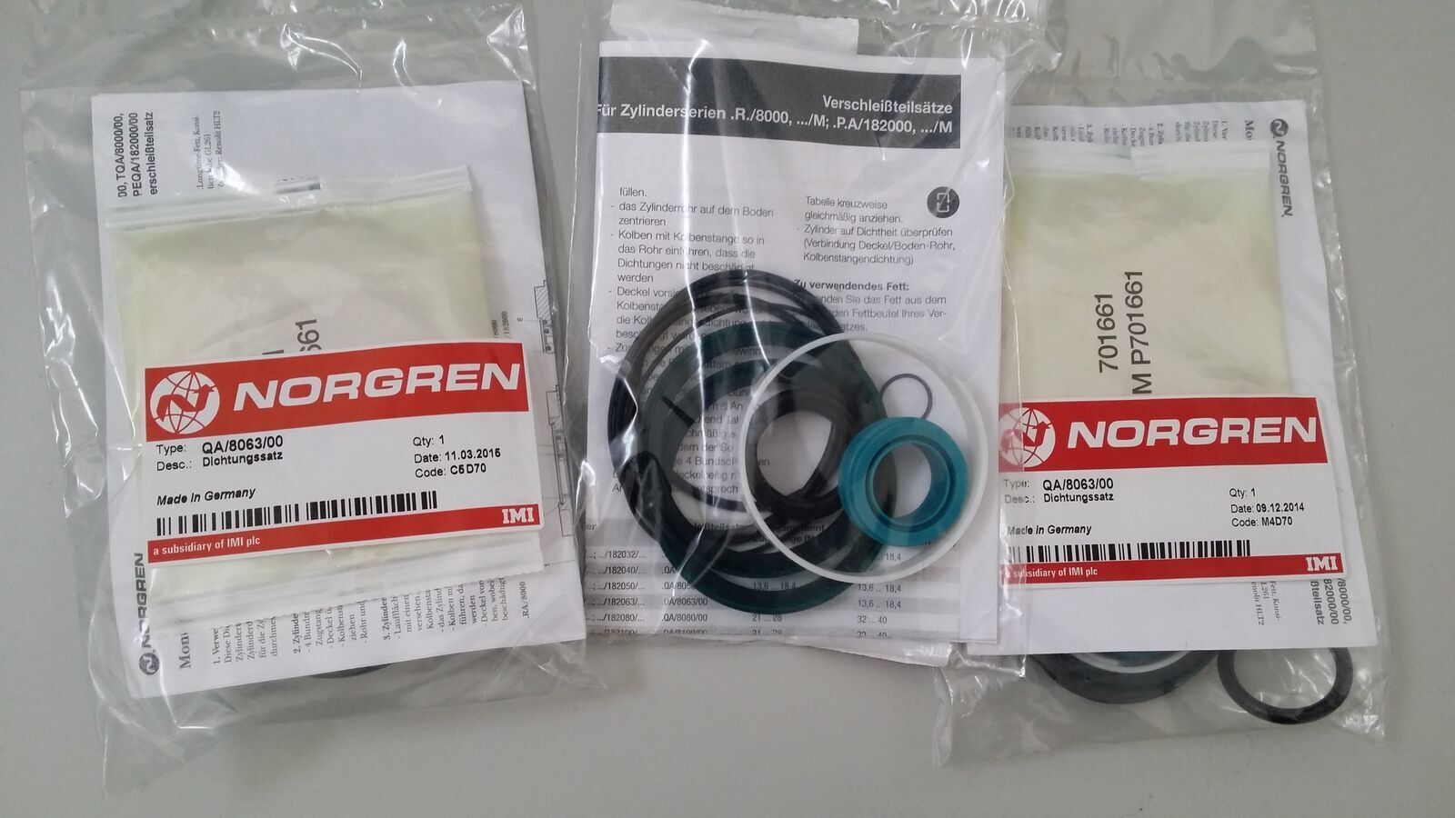 new 1PCS  NORGREN QA/8063/00 Cylinder Service Kit QA806300 NORGREN