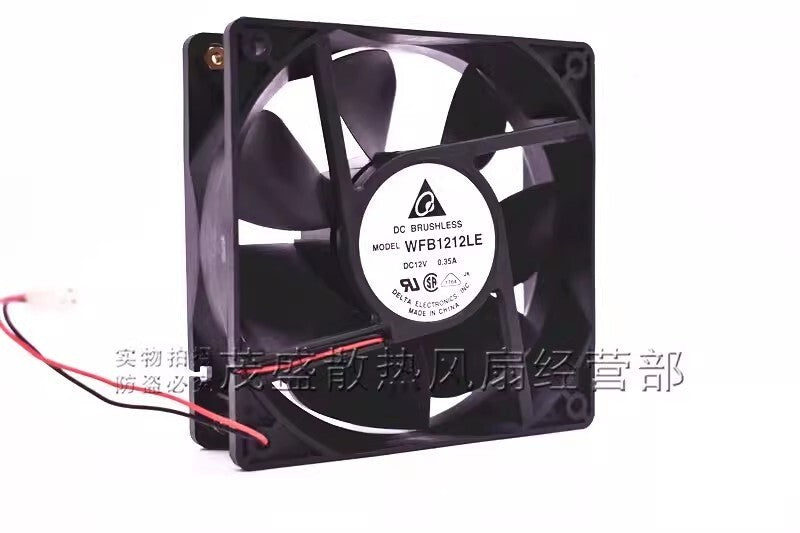 Delta WFB1212LE 12038 DC12V 0.35A 12CM 2-Wire Server Cooling Fan