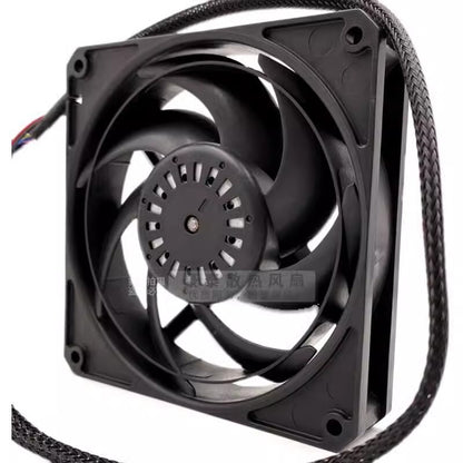 SERVO D1225C12B7ZP-62 12025 DC12V 0.22A 12CM 4-Pin Silent Cooling Fan