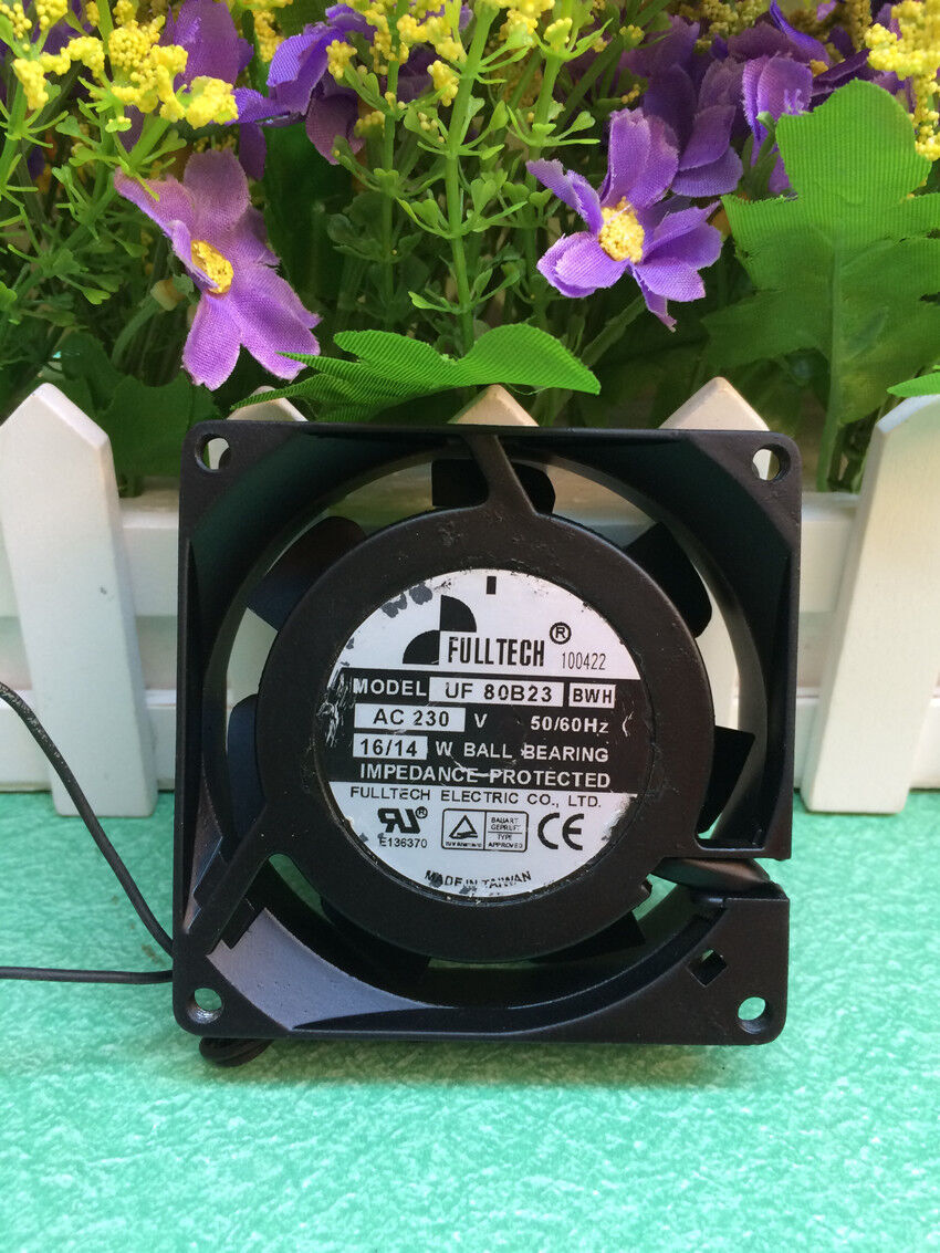 For FULLTECH Fan UF-80B23 BWH AC 230V 8CM 16/14W 2 Wire