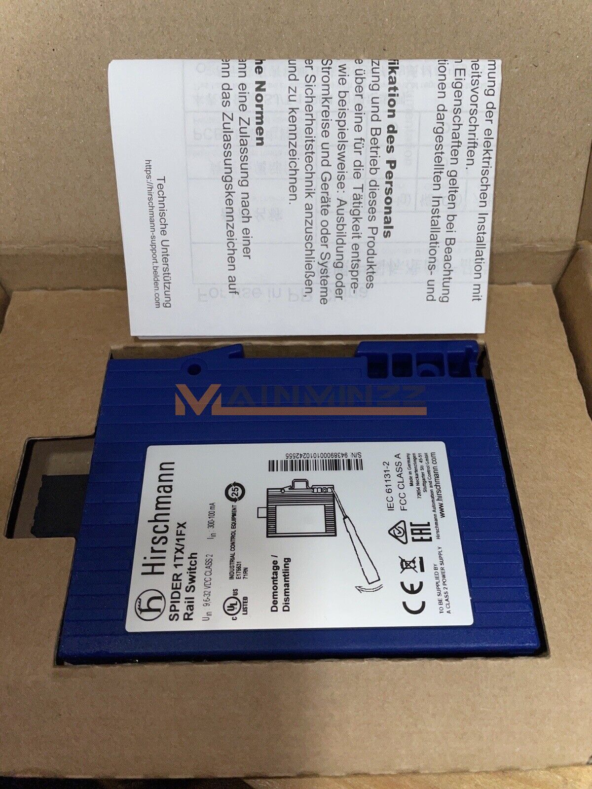 HIRSCHMANN Hester Switch SPIDER 1TX/1FX 943 890-001 - HIRSCHMANN