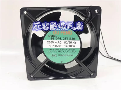 OUFENG 3610PS-23T-B30 12038 AC230V 17W/18W 12CM AC Cooling Fan