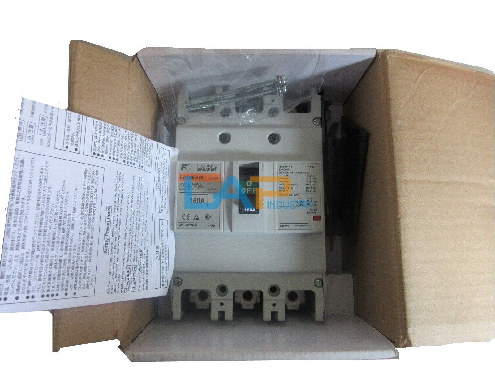 new  For FUJI Plastic Circuit Breaker BW160EAGC 3P 160A