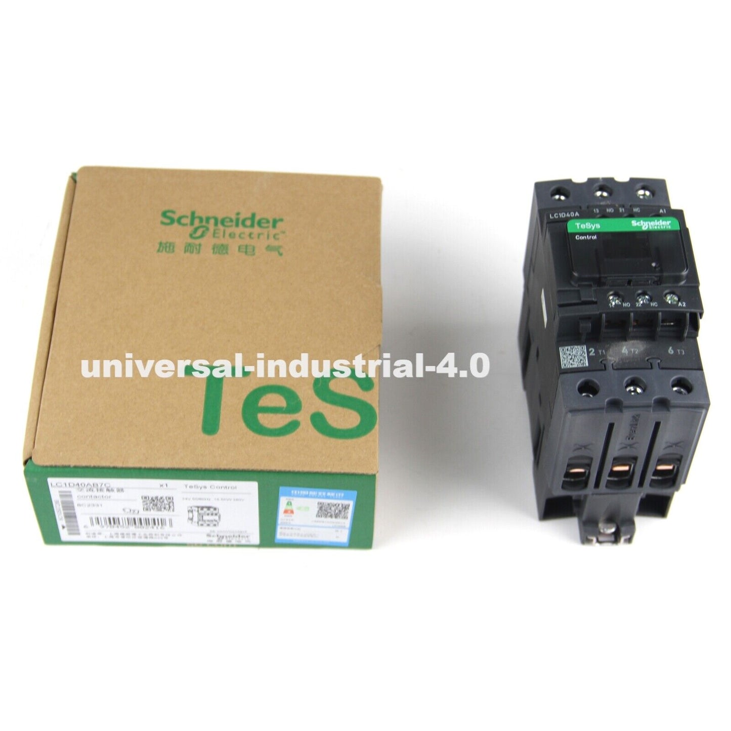SCHNEIDER LC1D40AB7C 40A AC24V Contactors - SCHNEIDER
