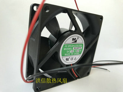 new 1pcs M YM1208PTB1 DC12V 0.51A 8025 double ball high air volume 8CM fan