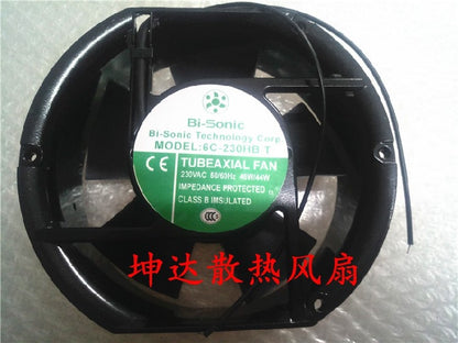 1pcs Bi-sonic  6C-230HBT 17251 230V 0.14/0.16A axial cooling fan