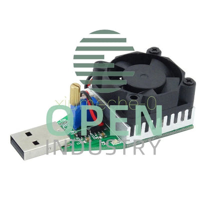15W 3.7-13V Electronic Load Resistor USB Discharge Battery Tester with Fan